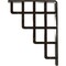Ekena Millwork Diane Wrought Iron Bracket, (Single center brace), Antiqued Warm Silver 1 1/2"W x 5 1/2"D x 8"H BKTM01X05X08SDIAWS - alternate 2